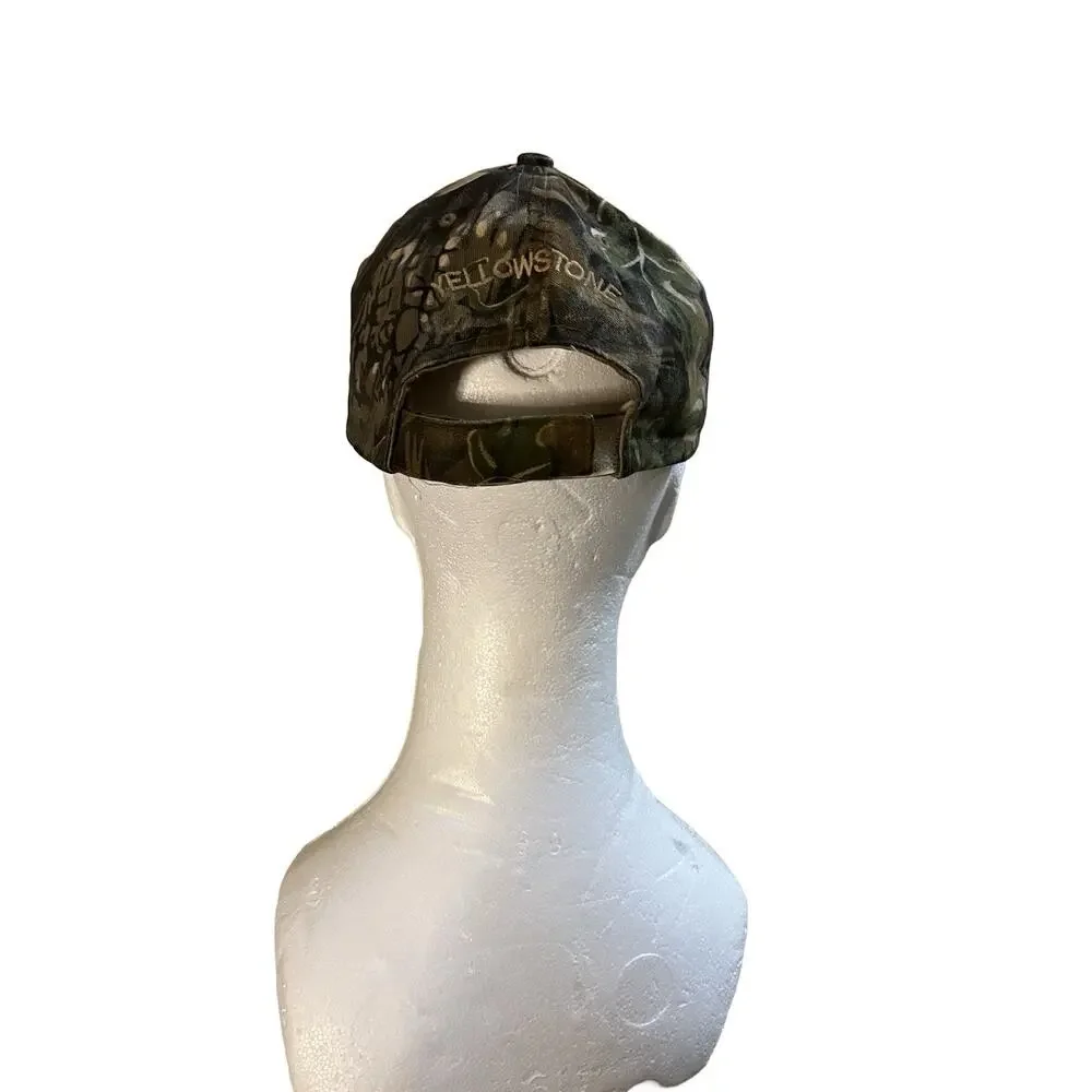 Shasta Wear Yellowstone Hat Camo Baseball Cap Adjustable Strapback